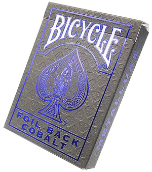 Bicycle Foil Back Cobalt Playing Cards