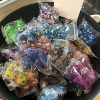Assorted RPG dice sets