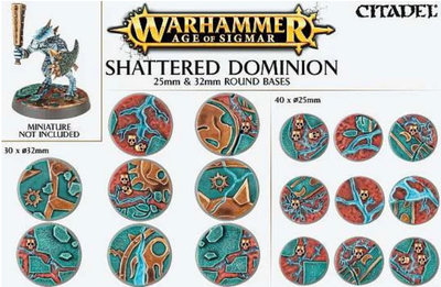 Shattered Dminion 25mm & 32mm round bases